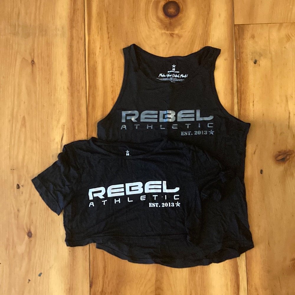 Rebel athletic tops
